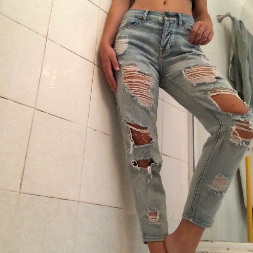 Cropped Boyfriend Jeans